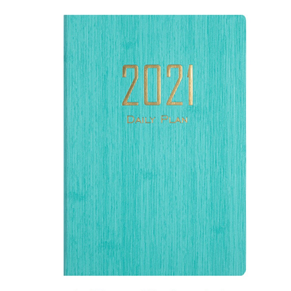 A5 Notebook Diary Solid Color Time Management Schedule Book Daily Plan Book Stationery Supplies: green