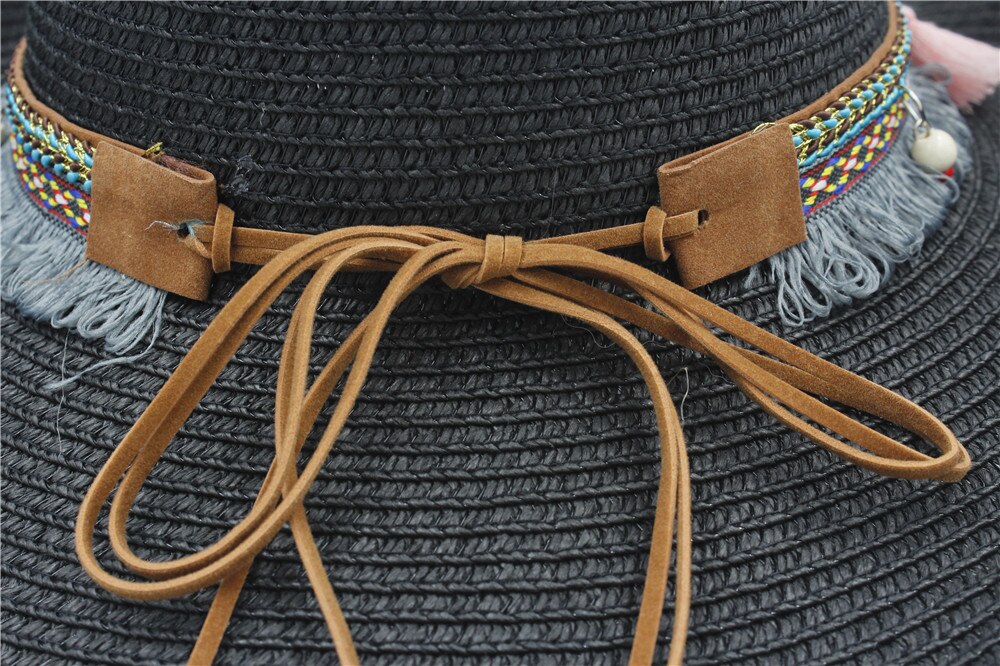 Straw Cowboy Hat, Sun Protection Wide Brim ... - UK