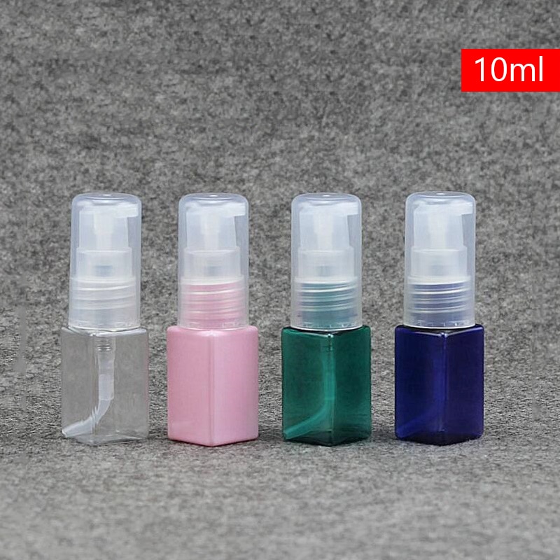 5 stk prøve genopfyldelige flasker lille sprayflaske 10ml flydende sæbe shampoo lotion plast presset pumpe mini skum flasker 10/24