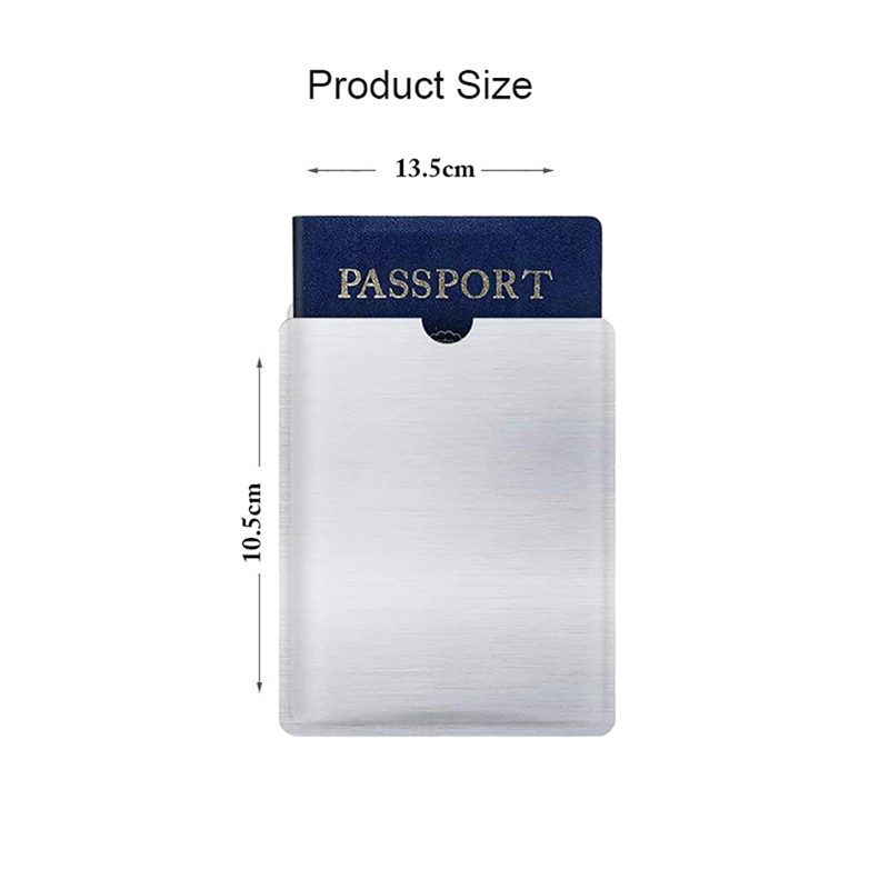 10pcs/20pcs Silver RFID Blocking Sleeves Premium Plastic Blocking Sleeve Anti Theft Credit Card Sleeve Portable Card Protector