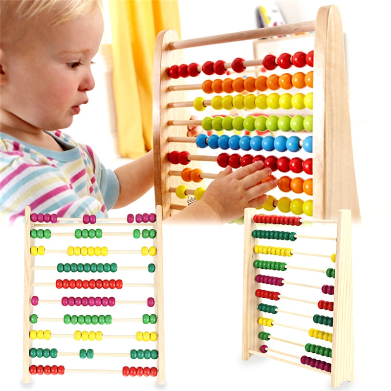 Multicolor Kralen Educatief Houten Telraam Speelgoed Kinderen Tellen Aantal Vroeg Leren Speelgoed Voor Kid Math Studie
