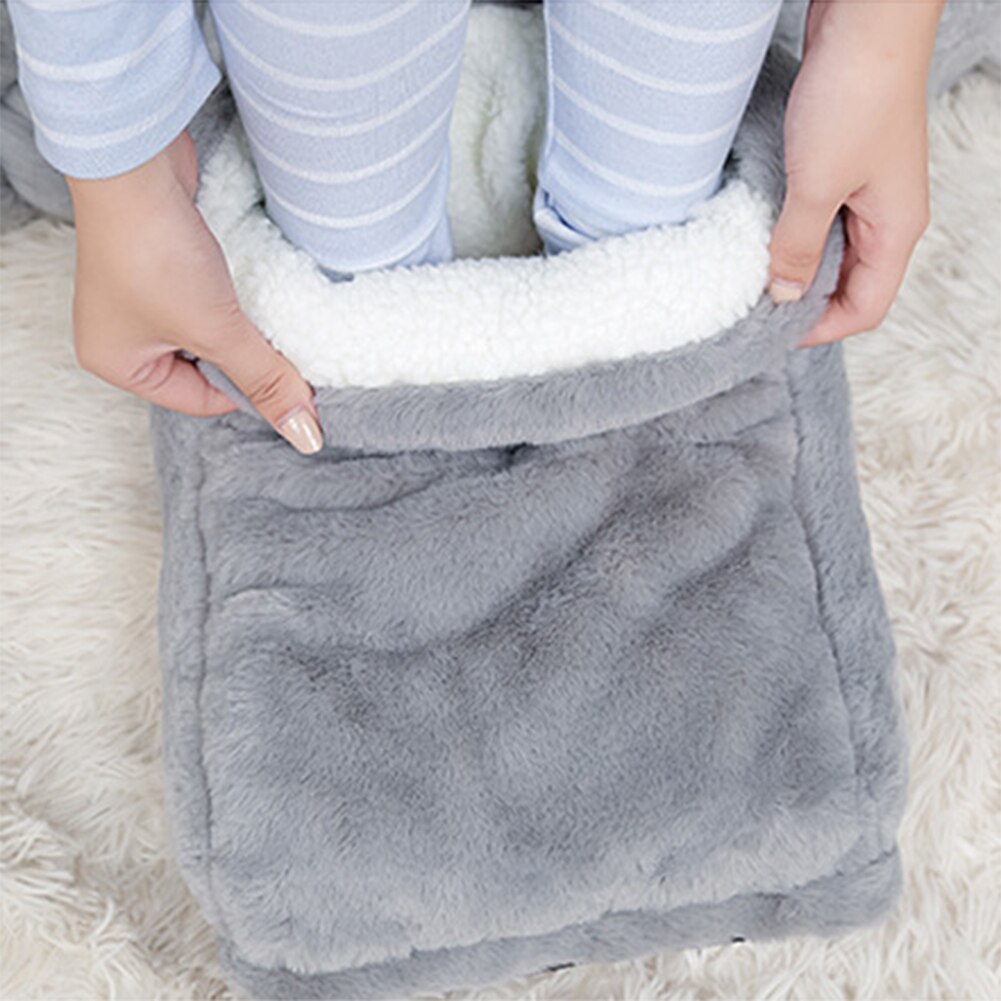 Calentador eléctrico de invierno para pies, calentador con carga USB, ahorro de energía, cubierta cálida para pies, almohadillas de calefacción para el hogar, dormitorio y dormir