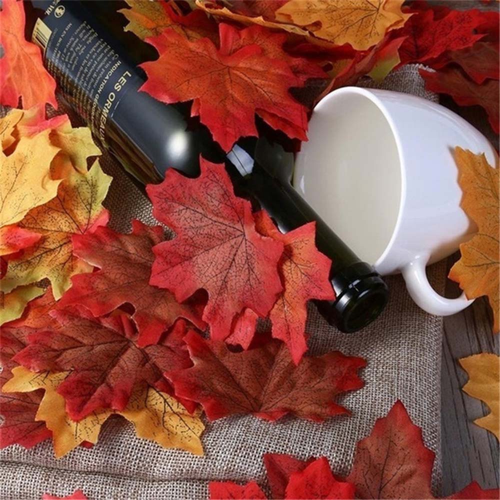 Simulation Maple Leaf Maple Leaves Decoration Simulated Leaves Maple Leaves Decoration