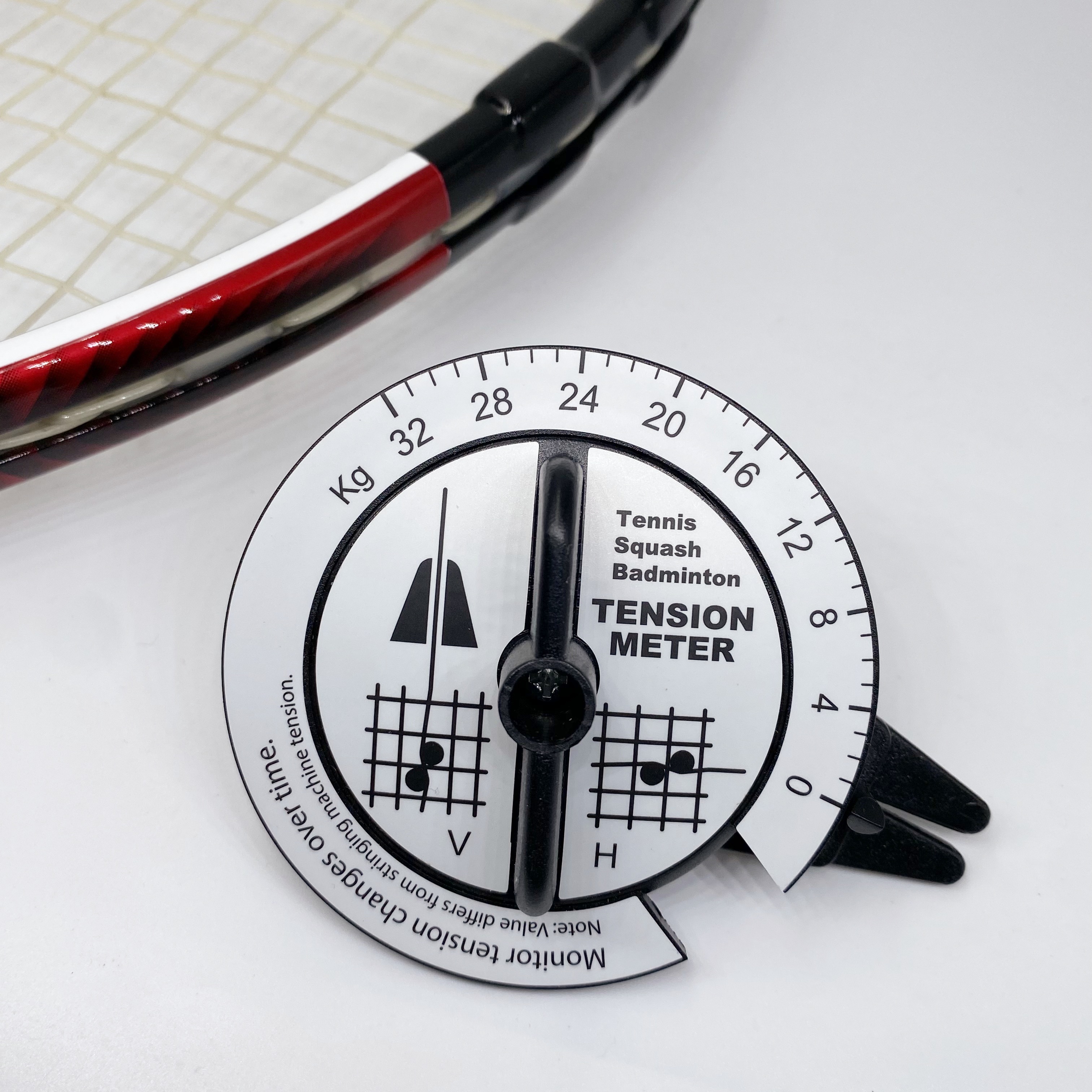 Tennis, Squash, Badminton Racquet Tension Meter - Accurate String Tension Monitoring