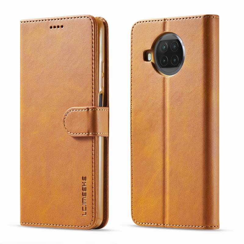 Funda magnética con tapa para Xiaomi Mi 10T Lite 5G, carcasa lujosa de cuero para teléfono móvil: For Xiaomi 10T Lite / Yellow