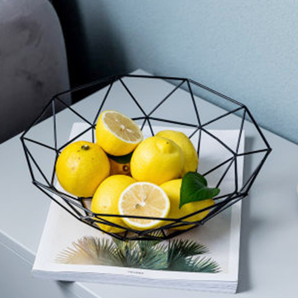 Fruitmand, container, schaal, ron mesh, geweven fruitmand, keukenblad, fruitschaal, decoratieve groentehouder