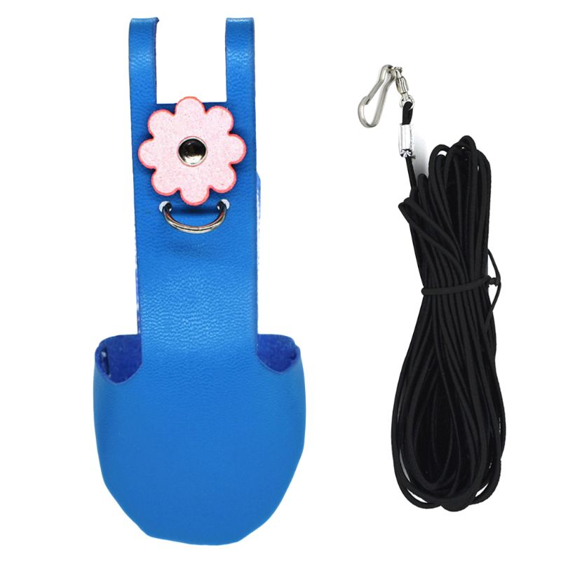 Bird Parrot Velvet Leather Diaper with Leash Harness Rope Cockatiel Pigeons Flight Suit Clothes Feces Pocket Pet Supply: BL / M