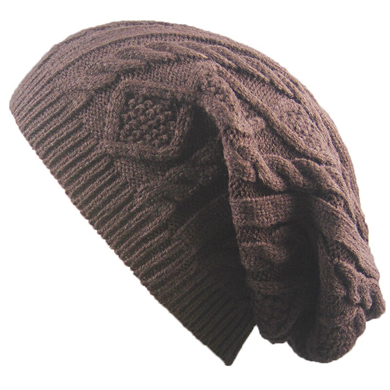 Inverno senhoras chapéu de malha torção design gorro senhoras outono quente boné bonnet femme gorros mujer invierno chapeu novo: Brown