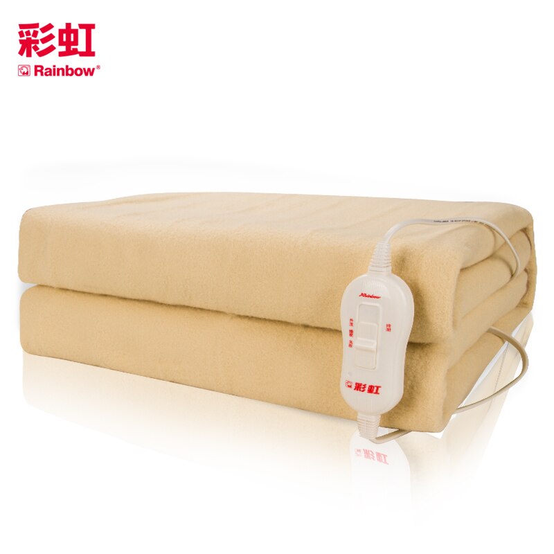 Rainbow Single Economical Under Heating Electric Blanket Bed Mattress Carpet Nonwoven Polyester Fabric EU Plug Mat 1215