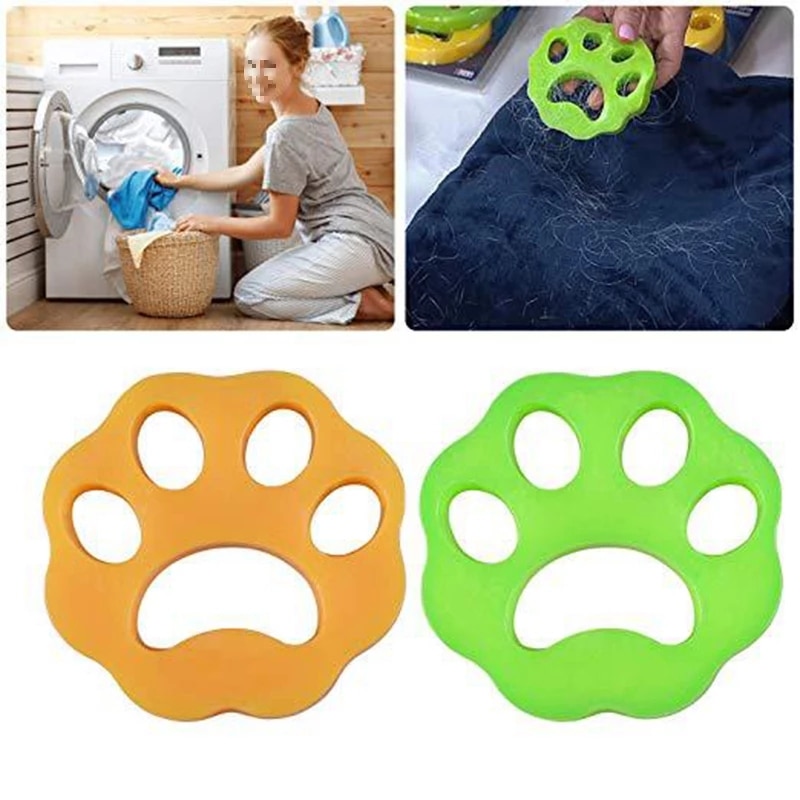 Pet Hair Remover Washing Machine Accessory Cat Dog Fur Lint Hair Remover Clothes Dryer Reusable Cleaning Laundry Dryer Catcher
