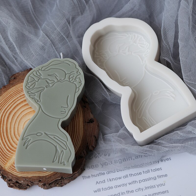 Portrait Mold European Athenian Character Aromatherapy Candle Making Mould Model Diy Crystal Gypsum Resin Silicone Epoxy Mold