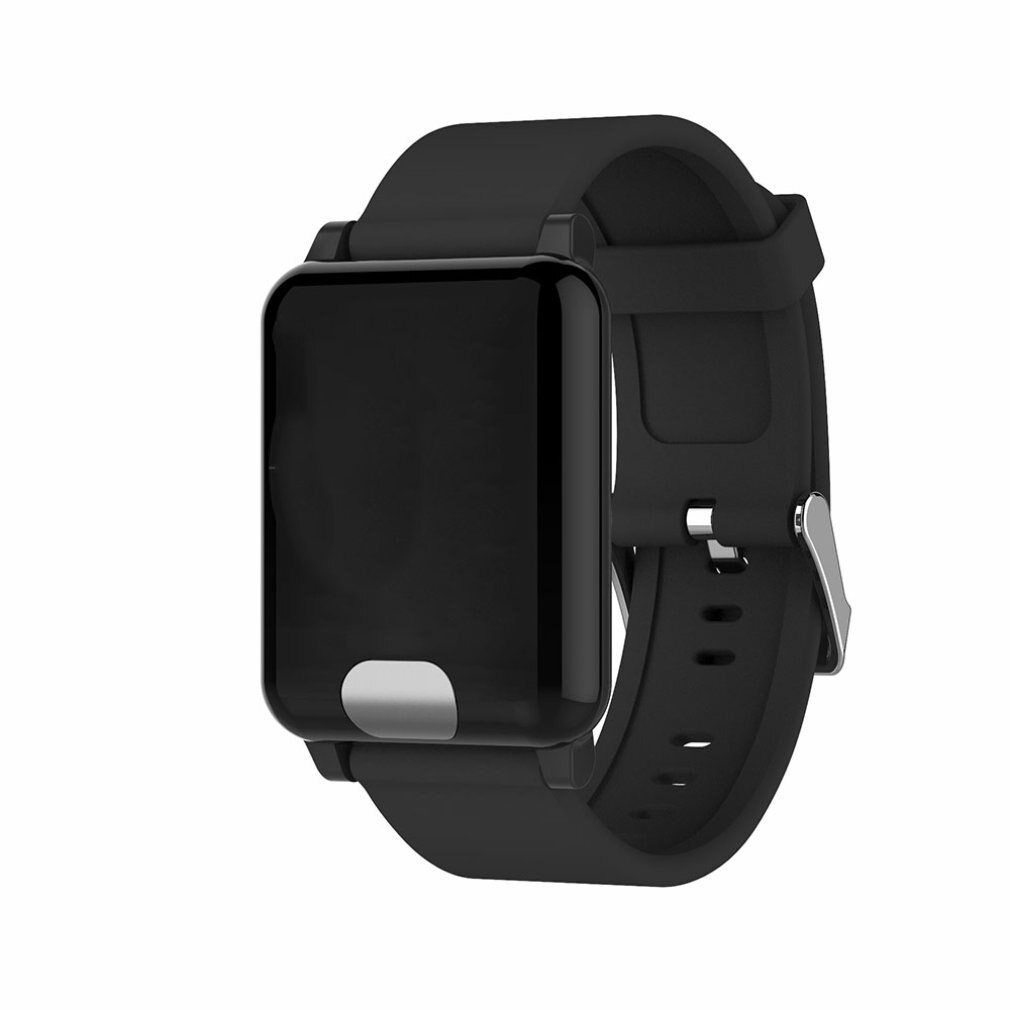 AD64 IP68 Waterproof 1.3 Inch Full Touch Screen Heart Rate Blood Smart Sports Watch: black