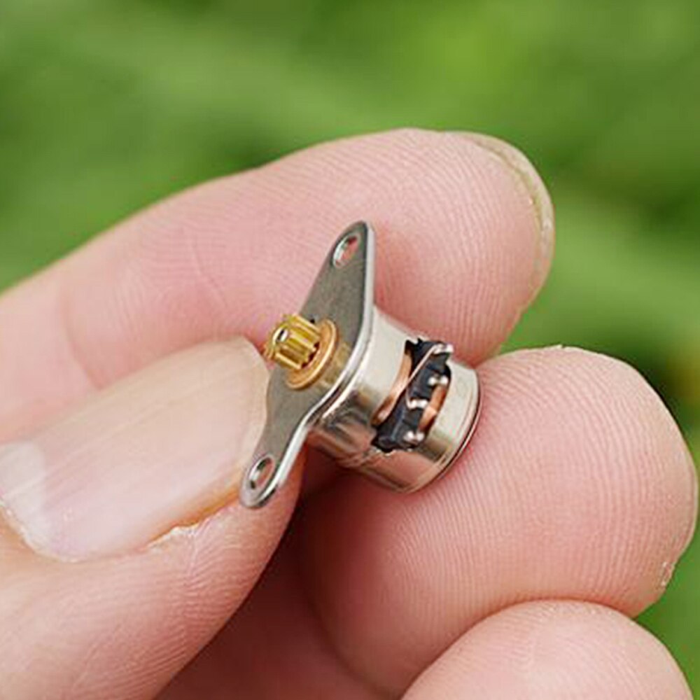 5Pcs Mini 8mm Stepper Motor Micro Two-phase Four-wire Stepping Motor Small Shaft Diameter 1mm with Metal Gear Diy Accessories