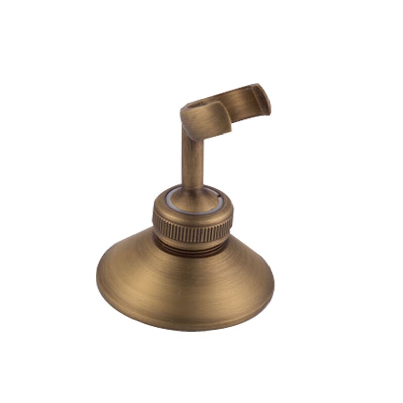 Support Hand Shower Stand Held Wall Mounted Round Shower Head Holder Golden Colors / Antique Brass Bracket Universal Adjustable