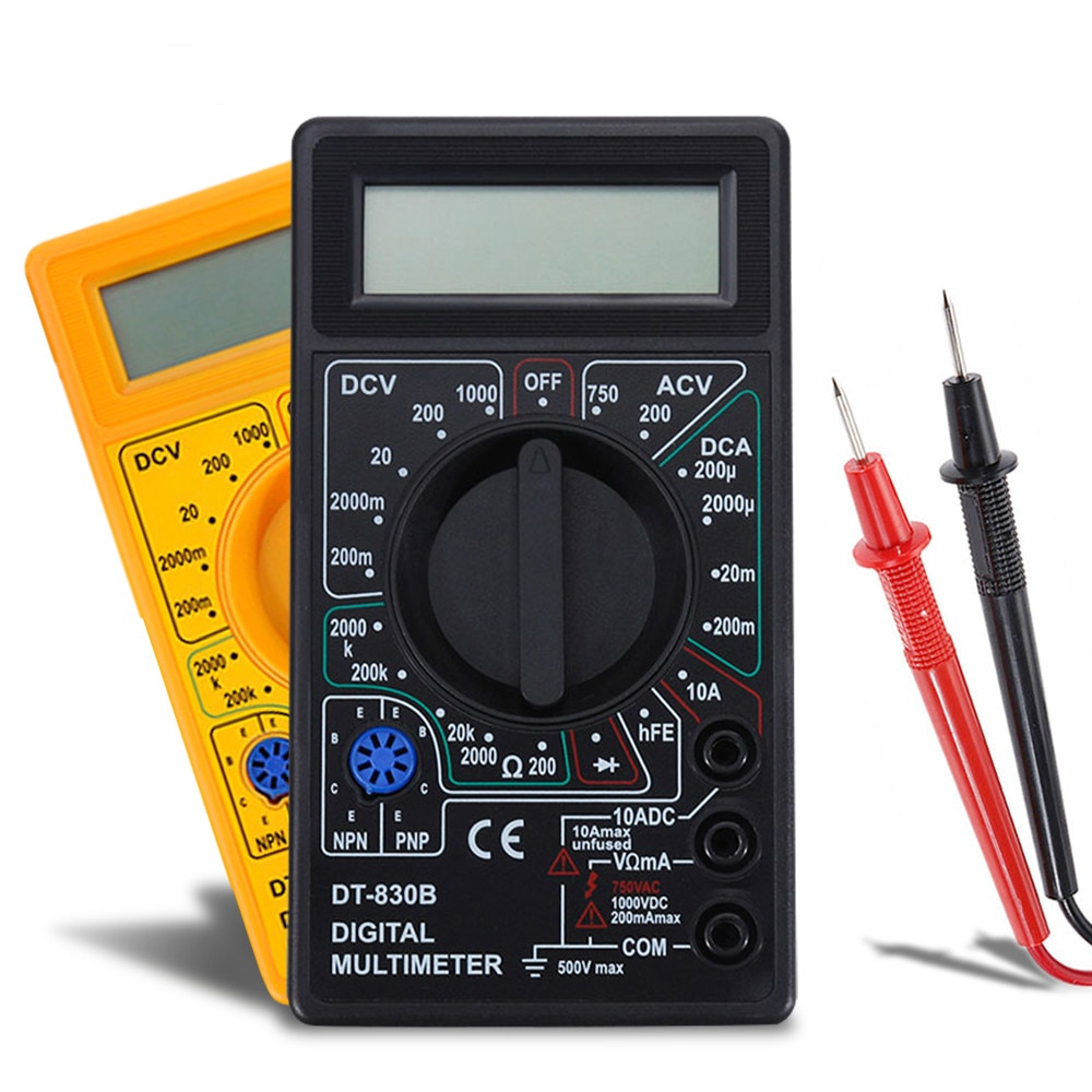 Lcd Digitale Multimeter Ac/Dc 750/1000V Digitale Mini Handheld Multimeter Voor Voltmeter Ampèremeter Ohm Tester Meter met Probe