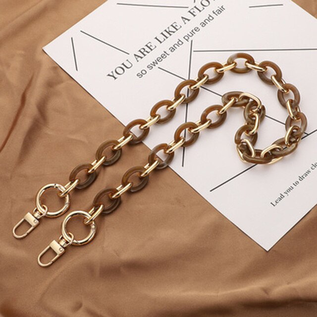 40/60cm Acrylic Bag Chain Bag Strap Removable Bag Accessories Women's Resin Chain Chain Of Bags Purse Chain Fishbone Chain: 7-60cm