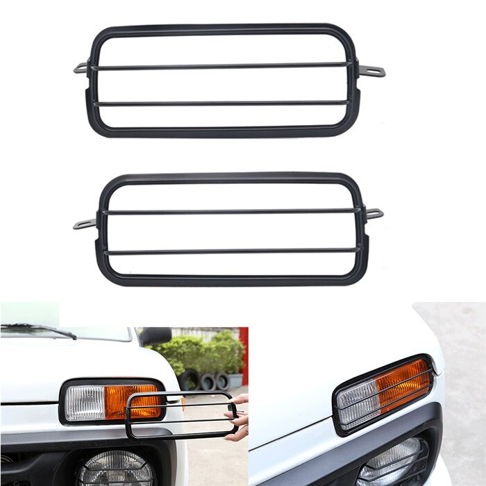 Faros delanteros de Metal para coche LADA NIVA, 2 uds., protección moldura de cubierta de marco, accesorios para coche LADA NIVA: day light cover