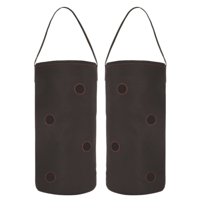 2Pcs Pot For Strawberry Bare Root Plants Felt Planting Bag: Black