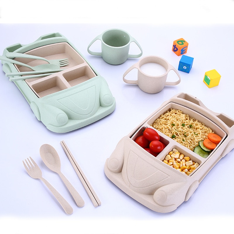 Assiette pour enfants en forme de voiture, jolie vaisselle pour la maison, assiette pour bébé, petit-déjeuner, plats à fruits, soucoupe, plateau, dessert, vaisselle