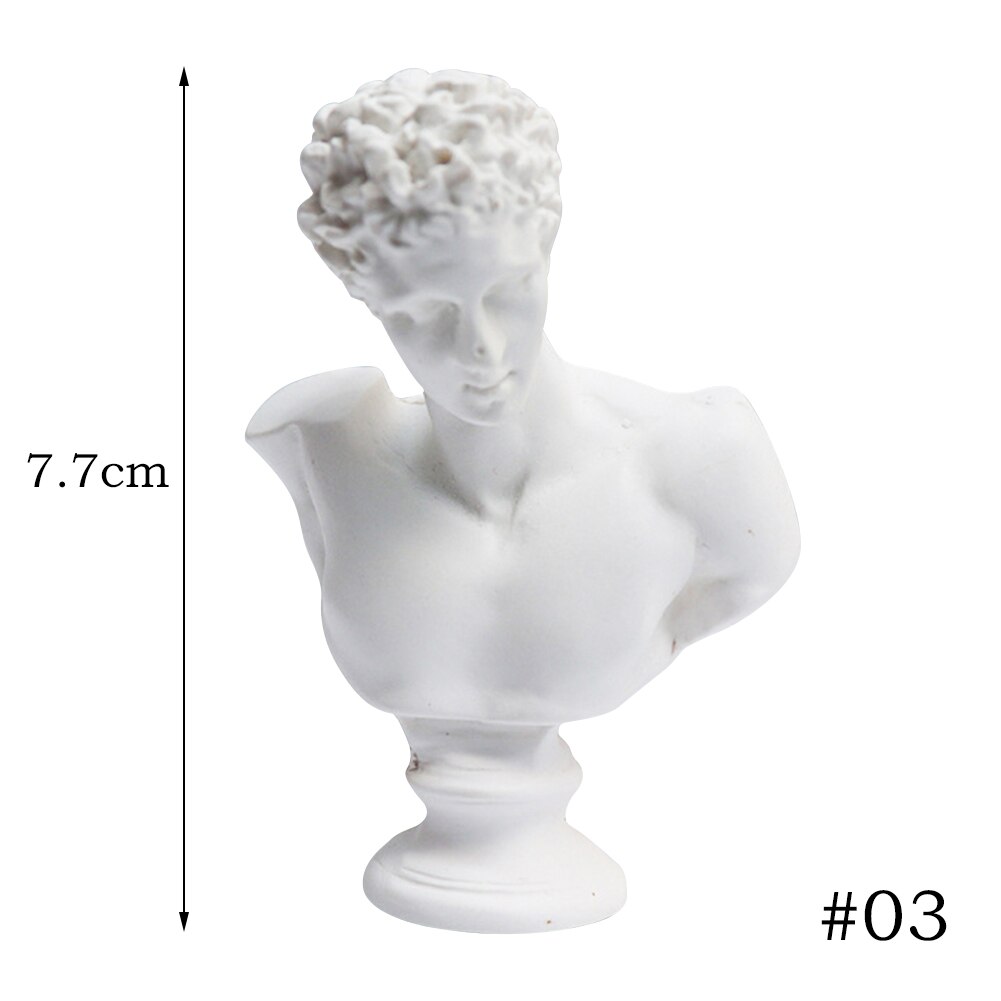 David Head Bust Greek Mythology Plaster Statue Europe Michelangelo Home Decor EB