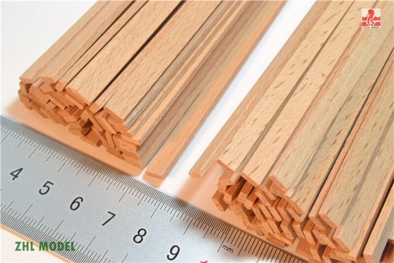 ZHL Red beech wood strips 25 pieces model ship