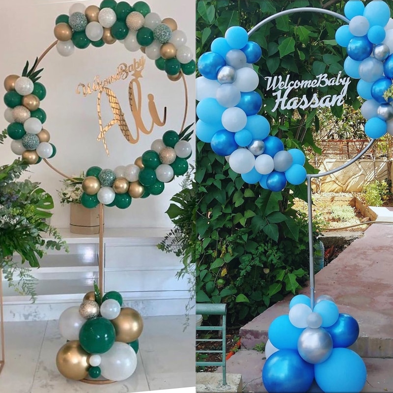 2 sæt plastik stativ bryllup dekorationer & fødselsdagsfest dekoration til ballon krans forsyninger cirkel rund stativ baby shower buer
