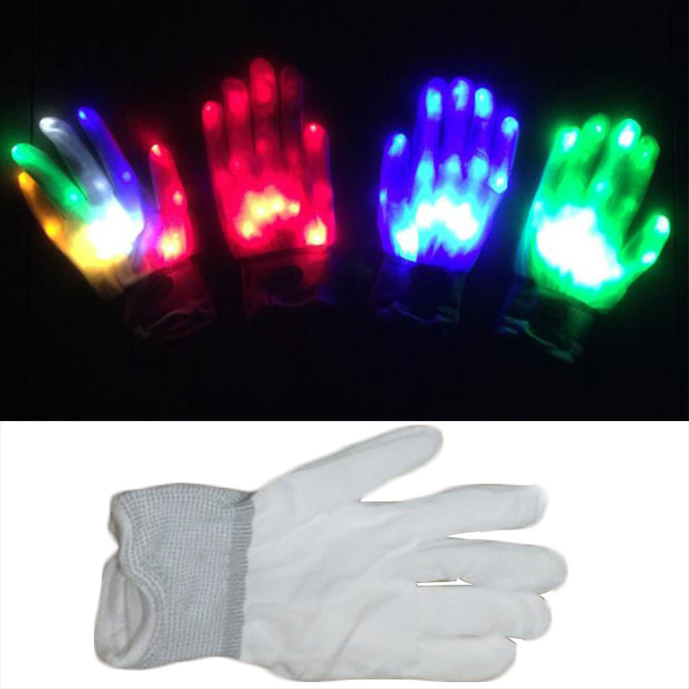 Party DJ Disco Festival LED Gloves Light Gloves Super Bright Fun Home Glow LED Light Gloves 1 Pair