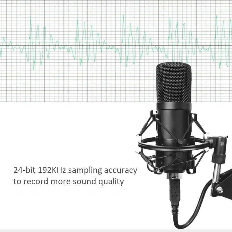 BM-800 Microphone Condenser Microphone 192KHz/24Bit High Sampling Rate Computer Microphone Set