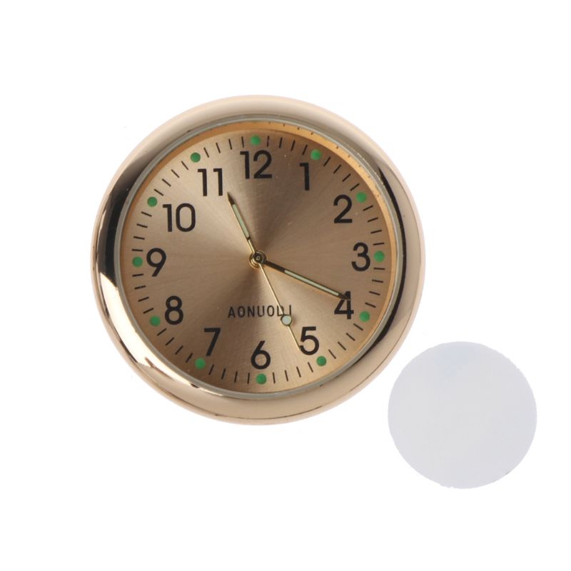 Auto Decoratie Elektronische Meter Auto Klok Uurwerk Auto Interieur Ornament Automobiles Sticker Horloge Interieur In Auto Accessoires: Goud