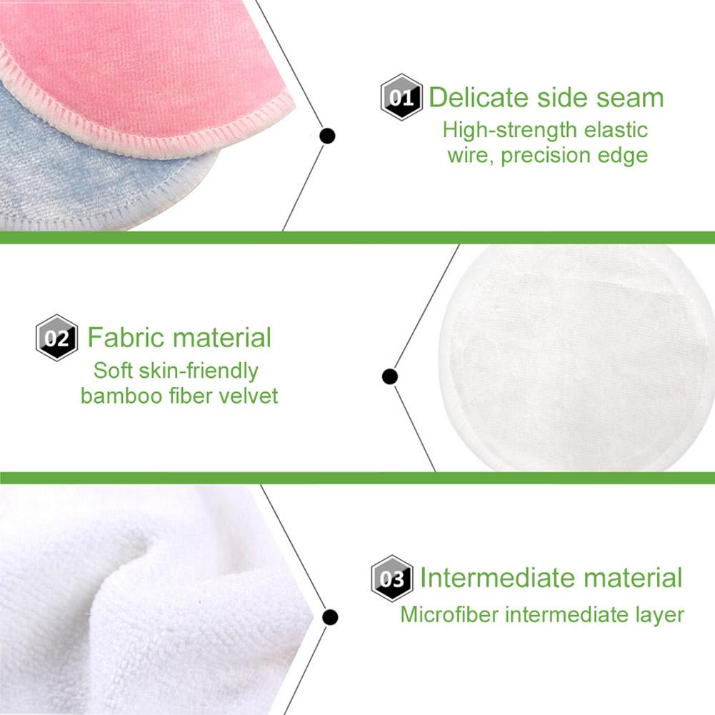 16 st återanvändbara makeup remover kuddar makeup remover skivor tvättbara kosmetiska makeup pads för alla hudtyper (med pannband)