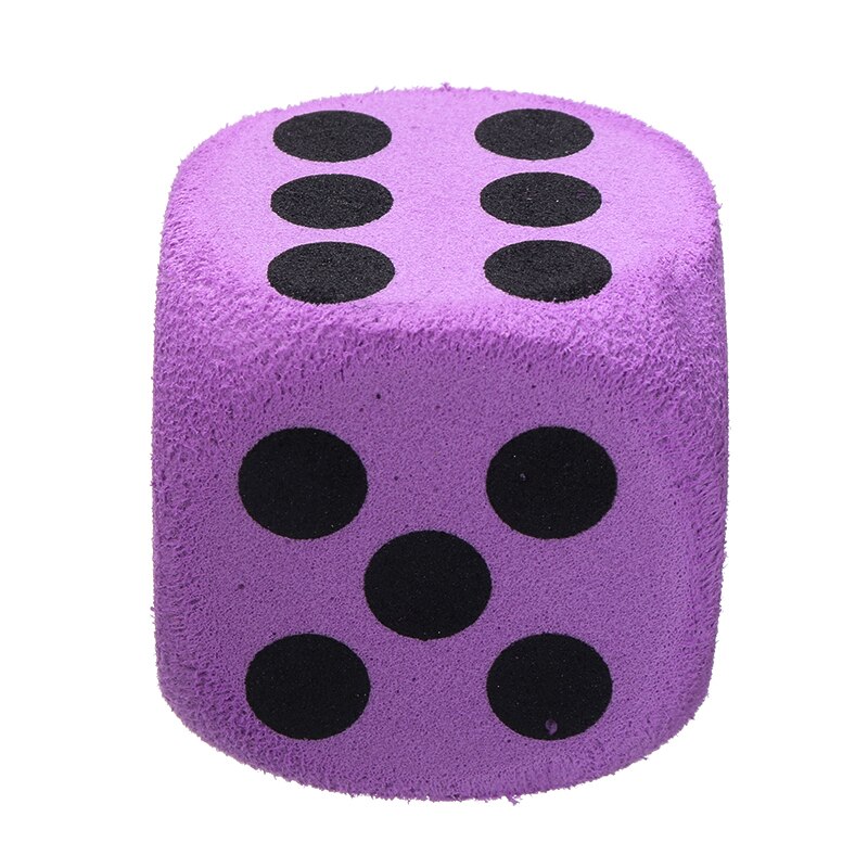 1pcs Sponge Foam Dot Dice Playing Dice for Math Teaching Vent Camping Hiking Playing Dice 3.8*3.8*3.8cm