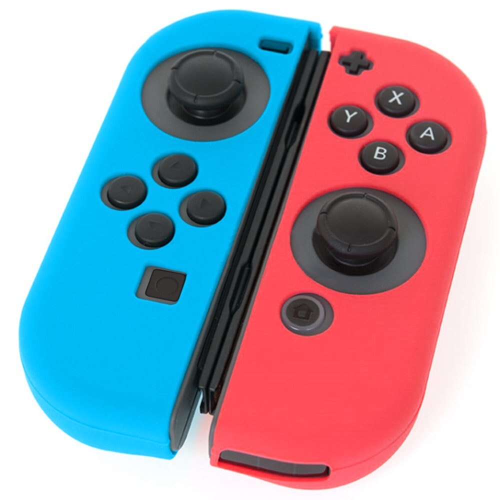 8 In 1 Ns Nintend Schakelaar Joycon Cover Solft Silicone Case Met Thumbstick Caps Voor Nintendo Switch Controller Grip Vreugde-Con Cover