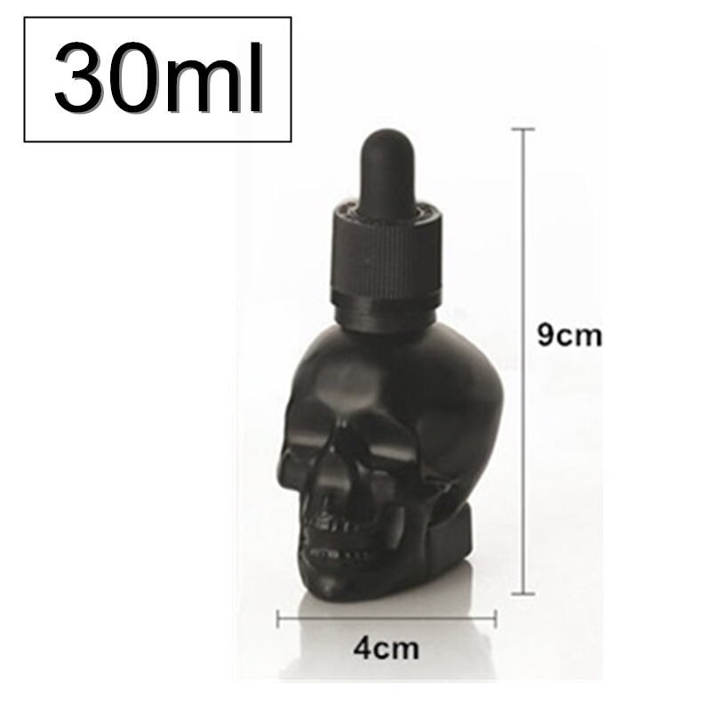 Botella de bebida amarga con forma de Calavera, gotero de medicina amarga, vertedor de licor, herramienta de Bar, decantador de camarero, coctelería, 30/60/120ml: 30ml