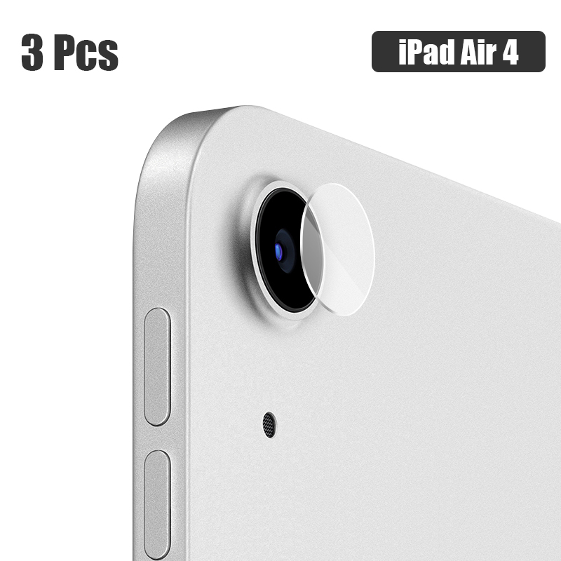Szkło hartowane folia ochronna dla 2021 iPad Pro 11 12.9 mini 6 2020 powietrza 4 10.9 10.2 7/8/9th gen z powrotem Film z kamery: 3Pcs iPad Air 4 10.9
