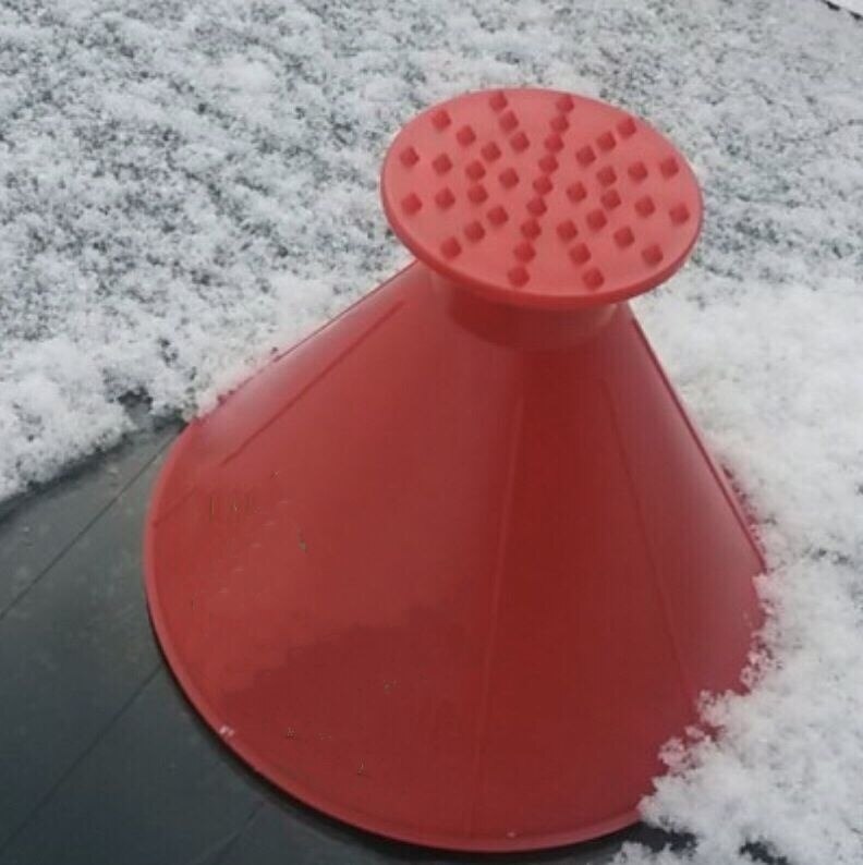 Car Magic Snow Window Windshield Oil Funnel Shovel Funnel Snow Remover Shovel Window Scrapers Cone Deicing ice scraper2020