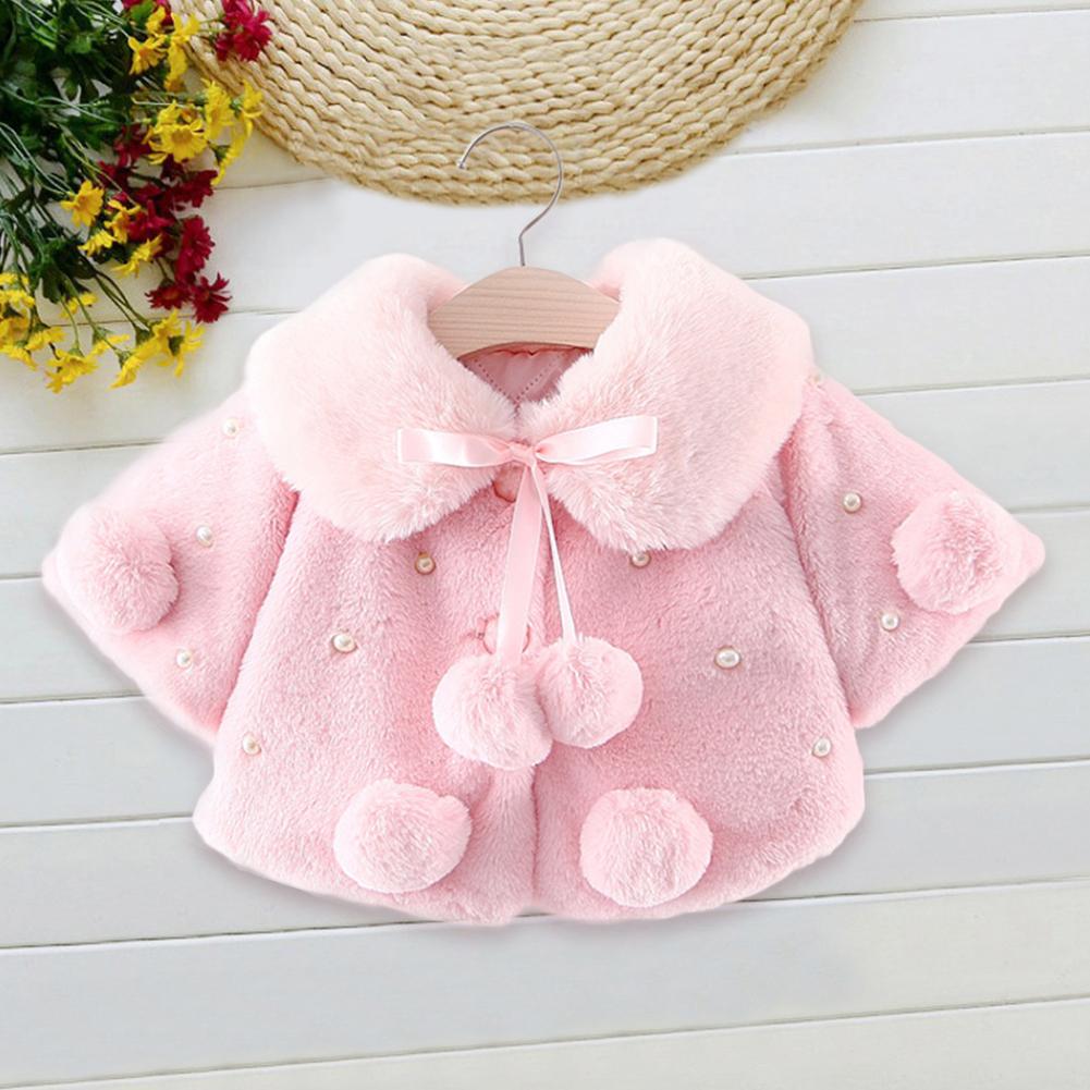 Bébé fille enfants manteau coton manches longues boutons solide ample Version épaissir polaire quotidien loisirs vêtements