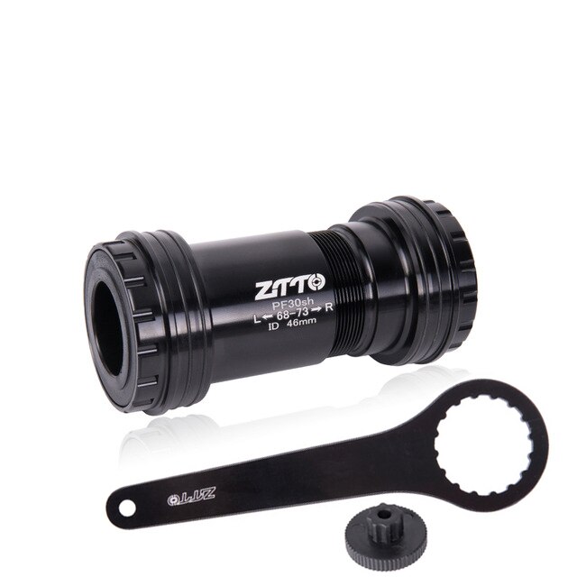 ZTTO PF30sh PF30 24 GXP-Adaptador de rodamientos inferiores de bicicleta, prensa de ajuste, eje de bloqueo para piezas de bicicleta de montaña y carretera, juego de cadena de bielas de 24mm: PF30sh and tool