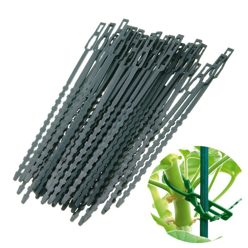 Jardin vert paysage arête de poisson bande outils réutilisable jardin 50 pièces arête de poisson en plastique