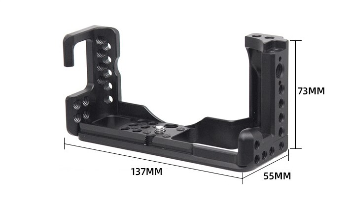 SLR Quick Release Plate Holder Hand Grip Bracket for Canon EOS-M6-Mark2 Camera Case QR Board Protective Cage for EOS M6: QR plate with grip