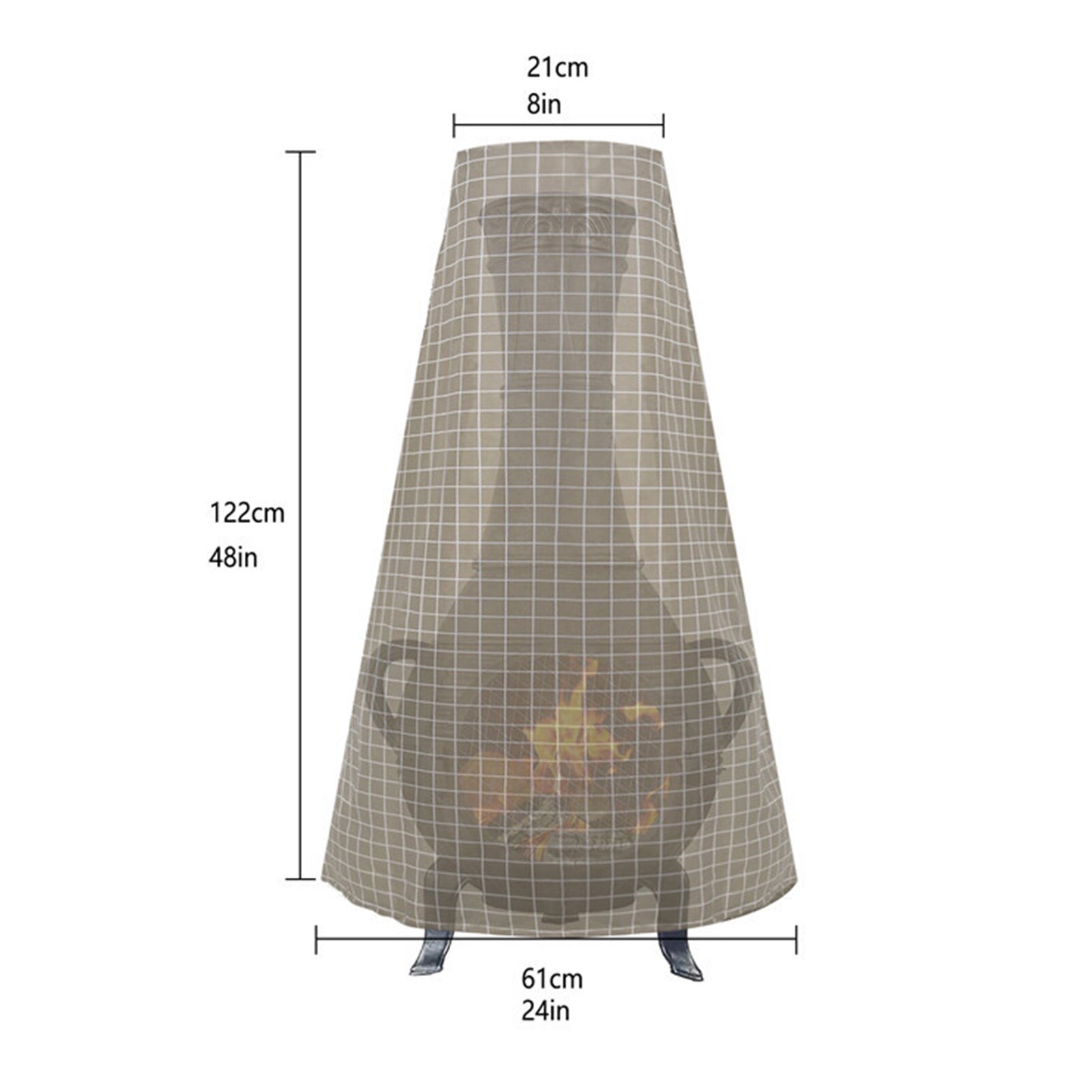 draussen Feuerstelle Abdeckung Wasserdicht Staub-nachweisen Heizung Abdeckung Schutz dauerhaft Oxford Tuch Herde UV Schutzhülle
