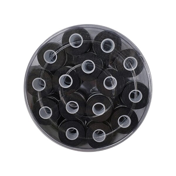 Alpha 30 Stks/partij 0.6Mm Bounce Stok Zweetband Tennis Overgrip Viscositeit Grip Voor Badminton/Tennis Racket TG-120: BLACK
