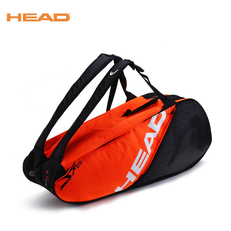 Ægte hoved originalt mærke raquete de tenis backup rygsæk tennispose 3-6 stykker udstyr