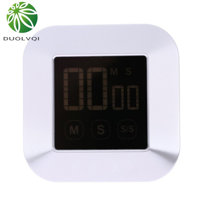 LCD Digital Timer Touch Screen Kitchen Timer Practical Cooking Stopwatch Countdown Count UP Alarm Clock Cooking Tools