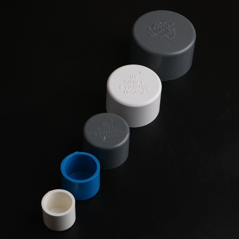 2pcs PVC20 25 32 40 50mm End Connector Water Pipe Plug Tube End Cap for Garden Irrigation Farm Accessories Adapter