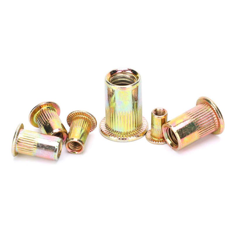 helical screw stainless steel insert for hardware repair tools Blind Riveting Nuts Set Color-Plated Zinc Steel Vertical