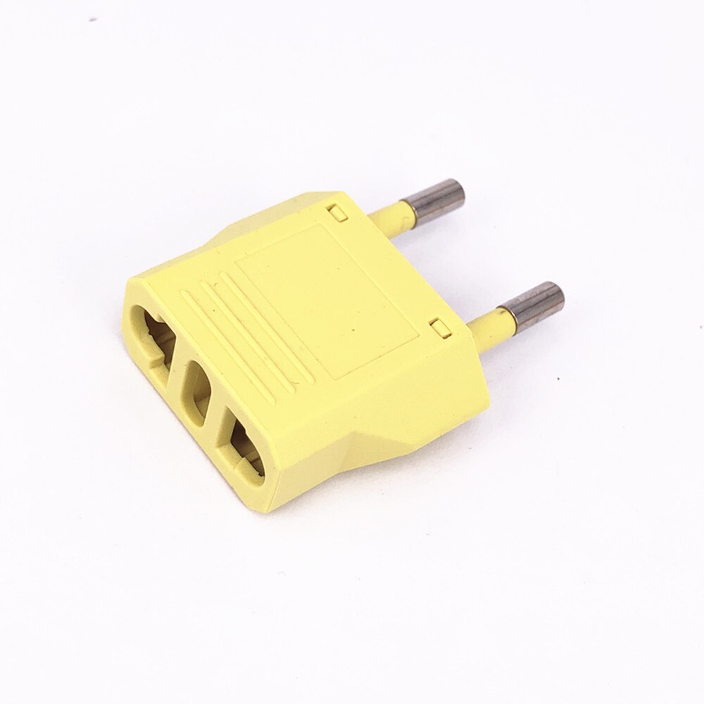 Vs Naar Eu Plug Adapter Converter Amerikaanse Japan Euro Europese Type C Travel Adapter Power Elektrische Stopcontacten Stopcontact: YELLOW