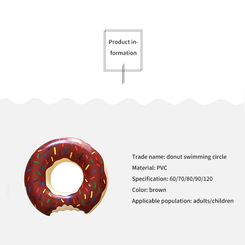 Simning ring barn färgglada munk tjockare pool flyta sommar utomhus simma strand pool fest söta vuxna barn munk simning ringar