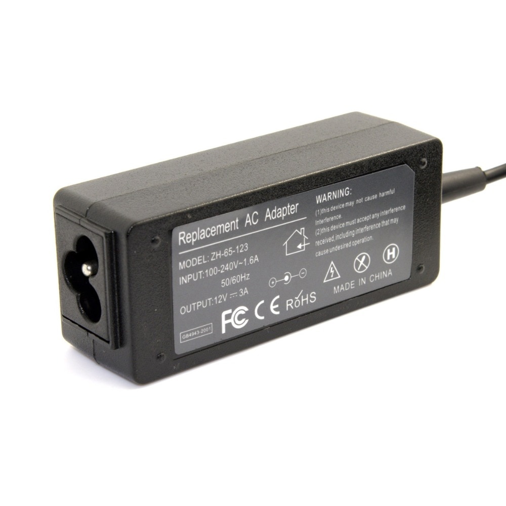 PW-141 Lenovo ThinkPad 10 flat charger power adapter 12V 3A 36W small mouth