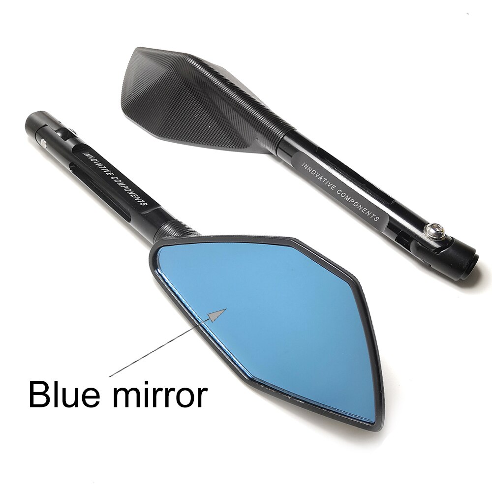 Espelho retrovisor de alumínio universal da motocicleta 8mm 10mm para suzuki gsr 750 gsx-s750 gsx-r750 para yamaha mt10 yb 125sp etc.