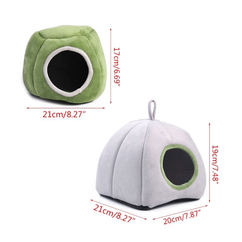 carino criceto Casa gabbia piccoli animali cincillà scoiattolo morbido nido stuoia animale domestico inverno caldo dormendo letto 090C